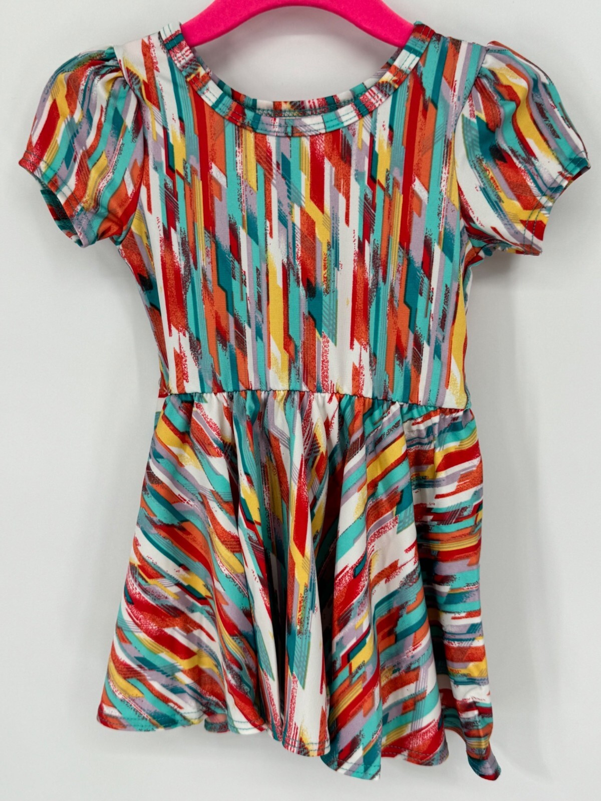 Dotdotsmile Girls Multi-Color Stained Glass Dress Size 6-12 Months NWT