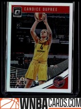 2019 Donruss WNBA Optic Holo Candice Dupree Indiana Fever #61