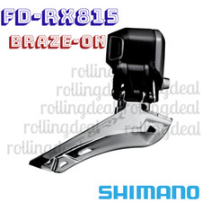 Shimano GRX FD-RX815 Di2 2 x 11 Speed Braze-On Gravel Bike Front Derailleur