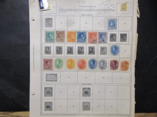 Venezuela Stamps from 1880-1959 Some Gaps Mounted Hinged