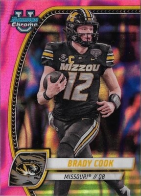 🔥 2024 Bowman Chrome U University Football Pick Complete Your Set Pink  Lava 🔥