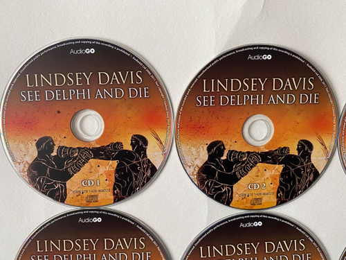 Falco, See Delphi and Die: by Lindsey Davis (10 x CD Audio Book 2011) - Foto 5 di 13