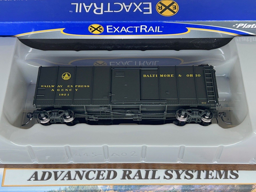 BALTIMORE & OHIO M-53 " B&O " WAGONTOP BLACK BOXCAR HO SCALE PLATINUM Series NEW - Picture 8 of 12