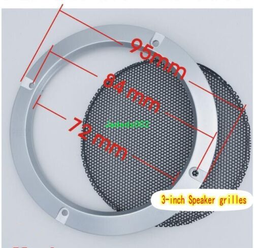 2"~10"inch Silver Speaker grille Audio Protective Decorative cover net DIY Part - Picture 8 of 11