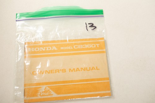 Honda Motorcycles CB360T Twin Owner's Manual (UB4-13/JSF6) 1974 1975 GUC Rare - Picture 13 of 13