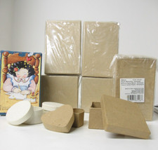 9 Unfinished Paper Mache Boxes 5 - 5 1/2" X 3"  4 Small Boxes-Ready to Decorate
