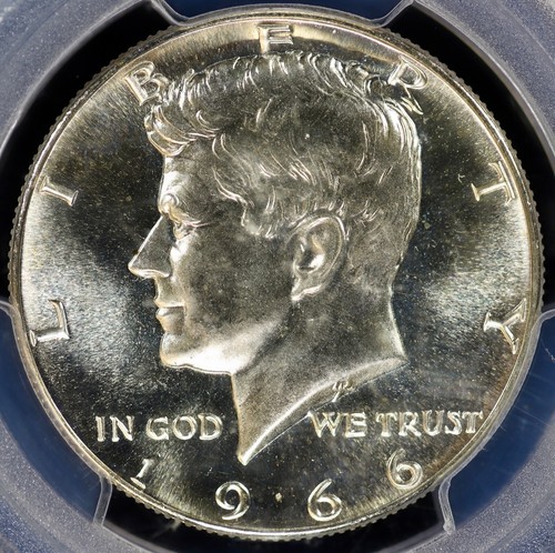 1966 50C Kennedy 40% Silver Half Dollar PCGS SP65 SMS | UNC BU Special Mint Set - Picture 3 of 4