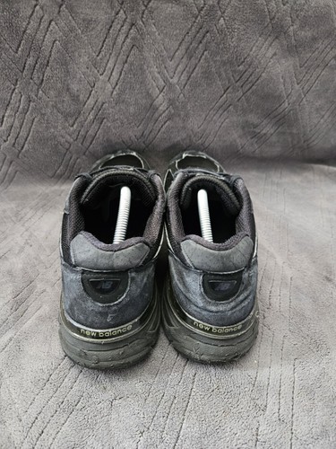 New Balance 990v4 Men Triple Black Leather Running Comfort Shoe M990BB4 Sz 14D - Picture 6 of 9