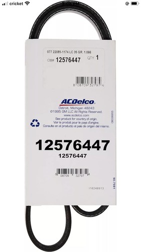 ACDelco GM Original Equipment 12576447 V-Ribbed Serpentine Belt - Bild 4 von 4