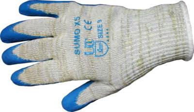 UK Size 7 Small X 1 Pair Special Order Only 3-5 Day Delivery Latex Cut 5 Resistant Work Gloves X 1 Pair In Chosen Size Sumo X5