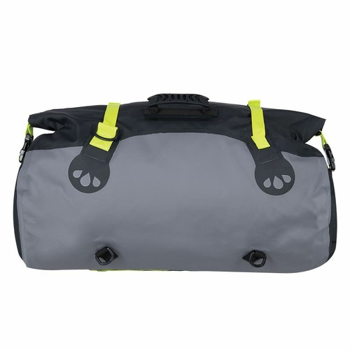 Oxford Aqua T50 Black Grey Yellow Waterproof Motorcycle Roll Bag Tail Pack Bike - Picture 3 of 7