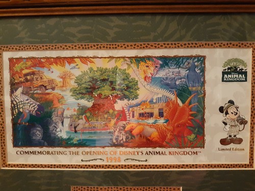 Disney 1998 Limited Edition Commemorative Animal Kingdom Opening Plaque - Picture 7 of 11
