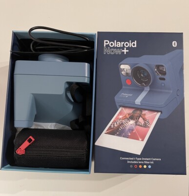 Polaroid NOW Plus Instant Film Camera Blue Bundle Brand New Open Box  196271429760|