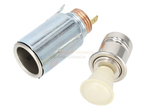 Zigarettenanzünder 6 und 12V Elfenbein für VW Käfer Karmann Ghia - Bild 4 von 5