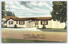 WY Laramie, Lazy U Motel, Across from University of Wyoming, Linen Unposted