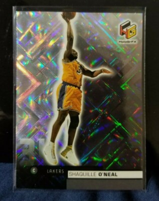 1999-00 UD Hologram Lakers Shaq Card #27 Shaquille O'Neal LAKERS REFRACTOR