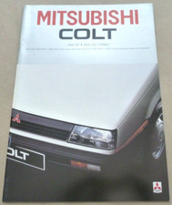 1984 MITSUBISHI COLT 1500 GT 1600 GTI Catalogue 24p Brochure Prospekt Dépliant
