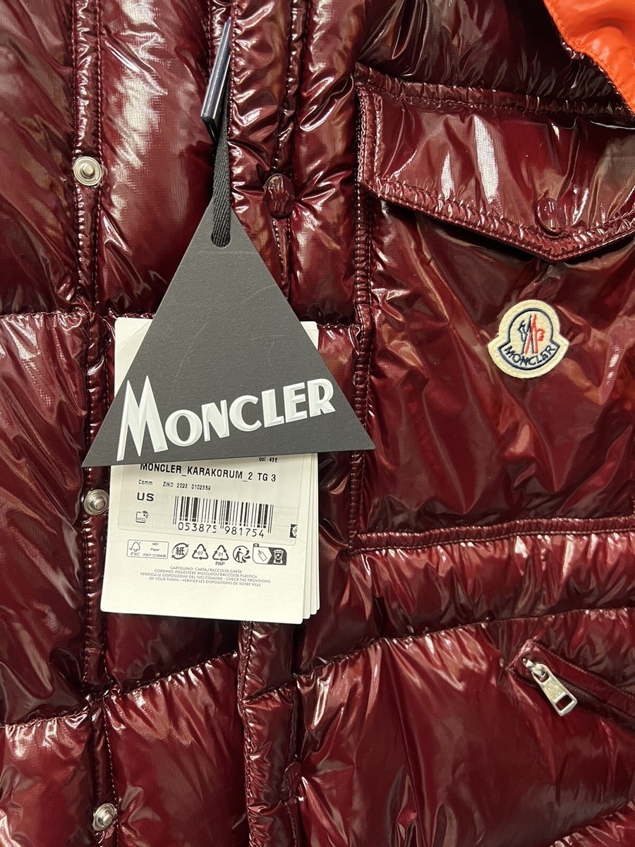 MONCLER KARAKORUM Short Down Puffer Jacket Glossy Ripstop