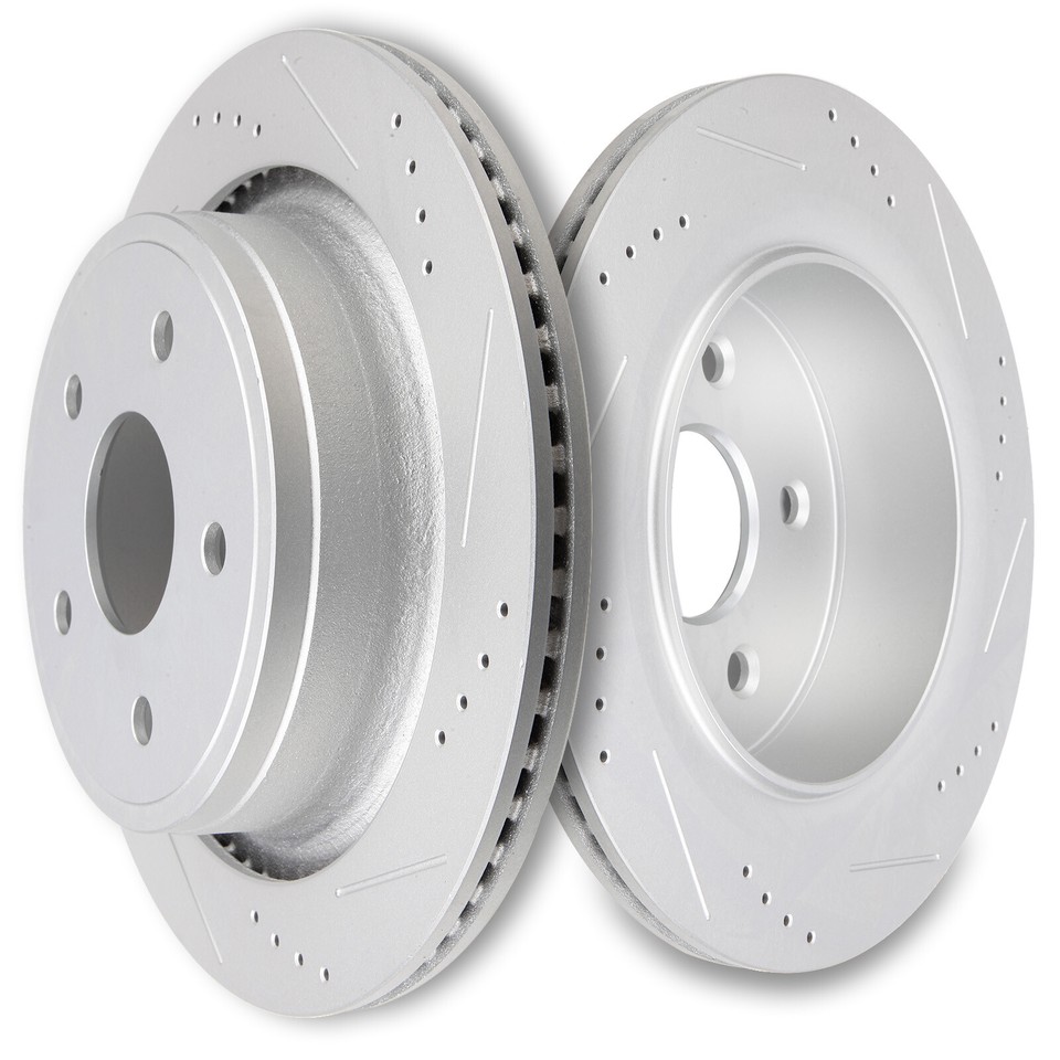 Dodge Ram 1500 Parking Brake Complete Front & Rear Brake Kit For Dodge Durango & Ram 1500 - Ceramic Pads, Coated Rotors, 5 Lug Automotive Replacement Brake Kits - Foto 8