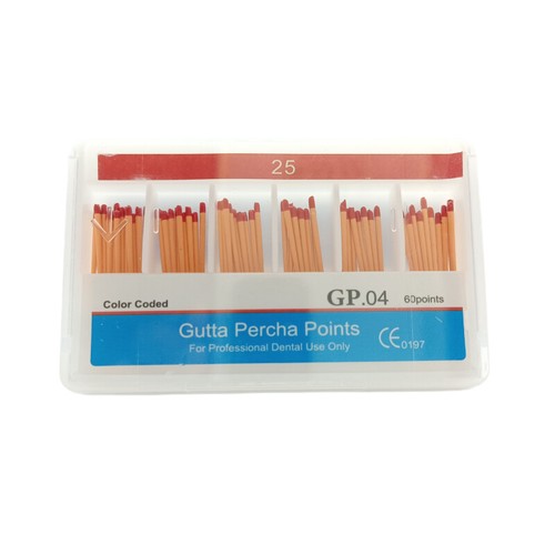 Dental Root Canal Endodontic Treatment Gutta Percha Points Taper .04/ 60 Points - Picture 7 of 22