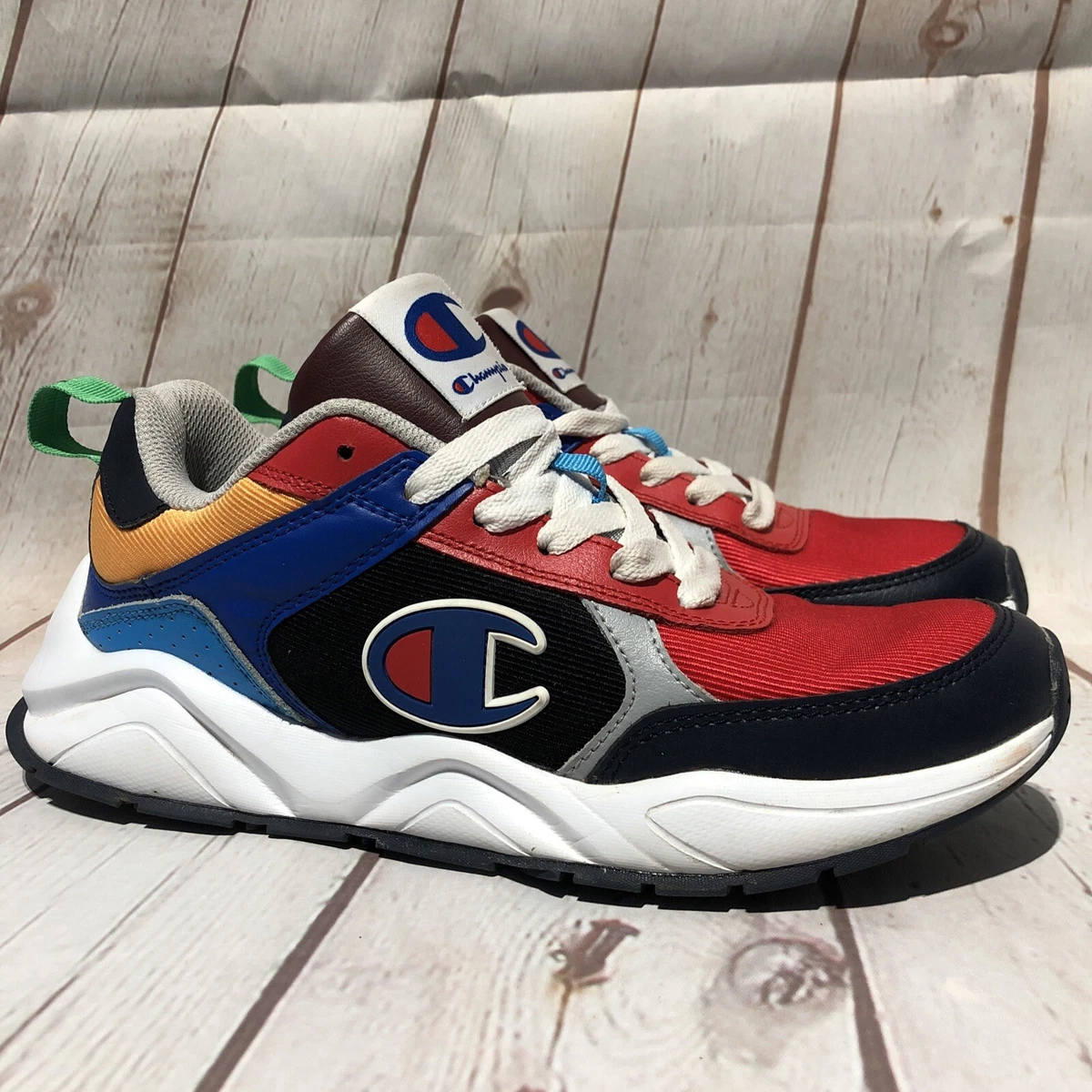 Champion 93 eighteen sp block white & multicolor shoes hotsell
