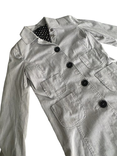 Cappotto donna Paul Smith nero etichetta giacca lavoro utility cotone cordino piccolo - Foto 17 di 24