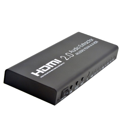 HDMI to HDMI 2.0+SPDIF 4K 1x4 Splitter Optical RCA L/R Audio Extractor Converter - Picture 3 of 7