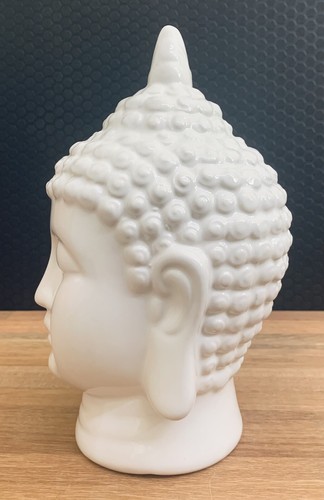 Keramik Skulptur Buddha Figur Buddhakopf Büste Feng Shui Religion Deko Neu - Bild 3 von 6