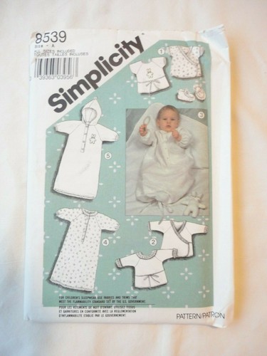 Vintage 1988 Schnittmuster Babys Layette ungeschnitten  - Bild 1 von 2