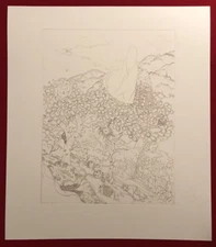 Moki, untitled, etching, 2009, autographed