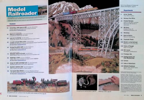 Model Railroader Magazine July 2003 Santa Fe N Scale Layout, Golden Spike Dioram - Picture 2 of 2