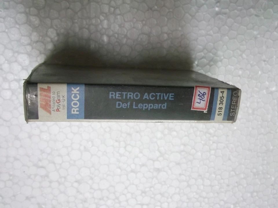 DEF LEPPARD retro active   RARE orig CASSETTE TAPE INDIA indian - Image 3 of 4