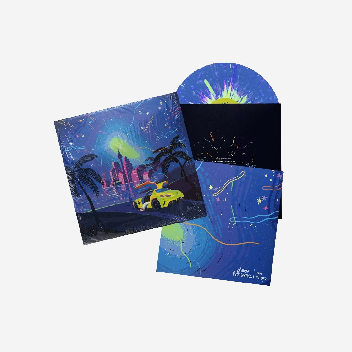新品✨ The Quiett glow forever LP SAMPLE盤 The Quiett Glow Forever LP Blue Splatter | eBay