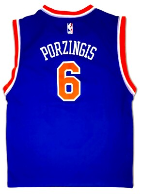 Adidas KRISTAPS PORZINGIS #6 NY KNICKS 2016 NBA Road Jersey Blue