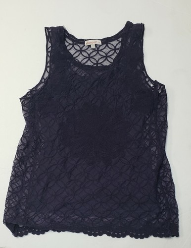 Ella Moss Top Girls Size 12 Purple Irene Lace Tank Cami Two Piece - Picture 2 of 6