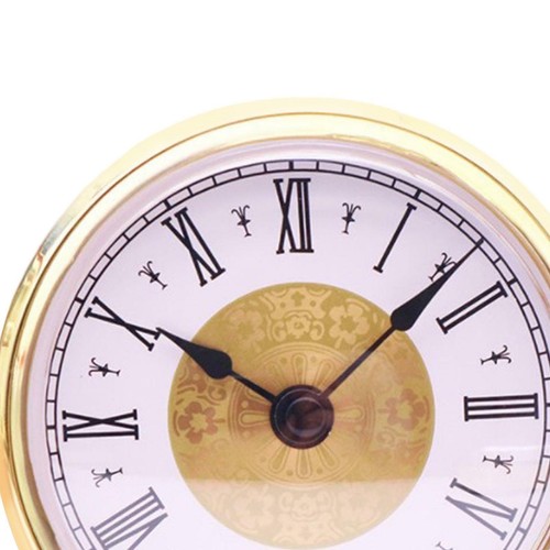 80mm Quartz Clock Insert Gold Rim Mini Clock Mechanism Round Wall Clock Head - Picture 10 of 11