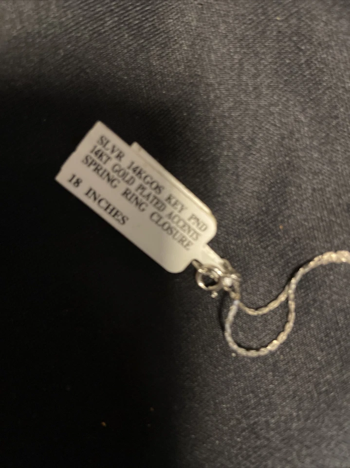 Collar chapado en oro 14K 18 pulgadas Foto 4 de 4