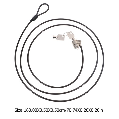 Laptop Password Lock Hardware for Notebook Computer Locking Cable - Photo 9/11