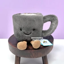 Jellycat AMUSEABLE COFFEE CUP Soft Plush Toy NWT Cute LOVEY for Active Adults!