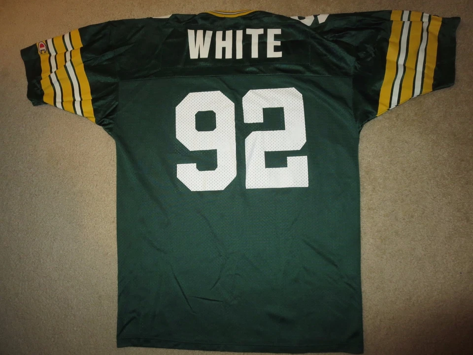 Camiseta Reggie White #92 Green Bay Packers Campeón NFL 48 LG Foto 3 de 3