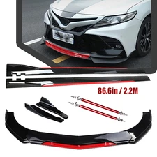 Front Bumper Lip Splitter Spoiler Side Skirt For Toyota Camry 2000-2017 Body Kit