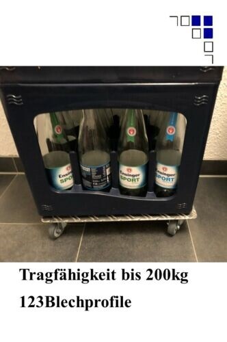 Support roulant pour caisse de bouteilles AluGrip-GK200 jusqu‘à 200kg F - Bild 5 von 9