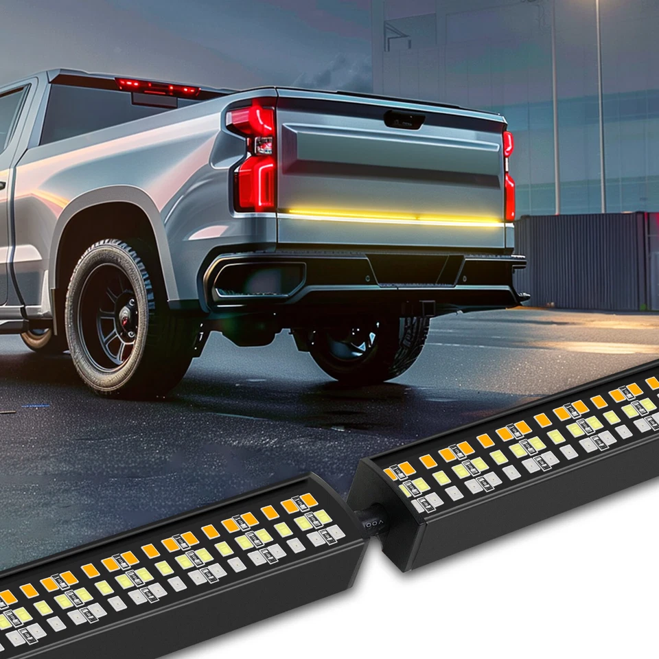 Barra de luz LED de 60" para puerta trasera freno inverso señal de giro para Ford F-150 F-250 Foto 3 de 4