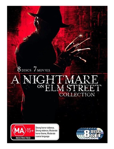 A Nightmare On Elm Street 1 - 7 Movie Collection (DVD) 8 Disc Set Region 4 NEW - Picture 2 of 3