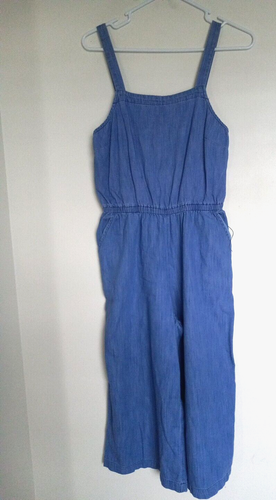 Womens sz S Overalls Old Navy Light Wash Denim Overall Jumper Straight leg