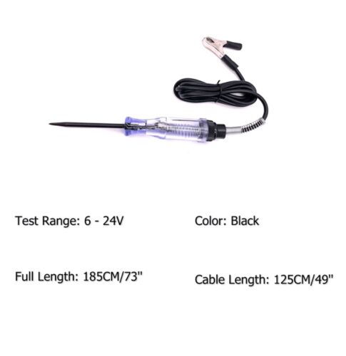 2X Luz de Prueba Coche Circuito Probador Sonda 24V 12V 6V DC Probador de Continuidad de Voltaje - Imagen 6 de 24