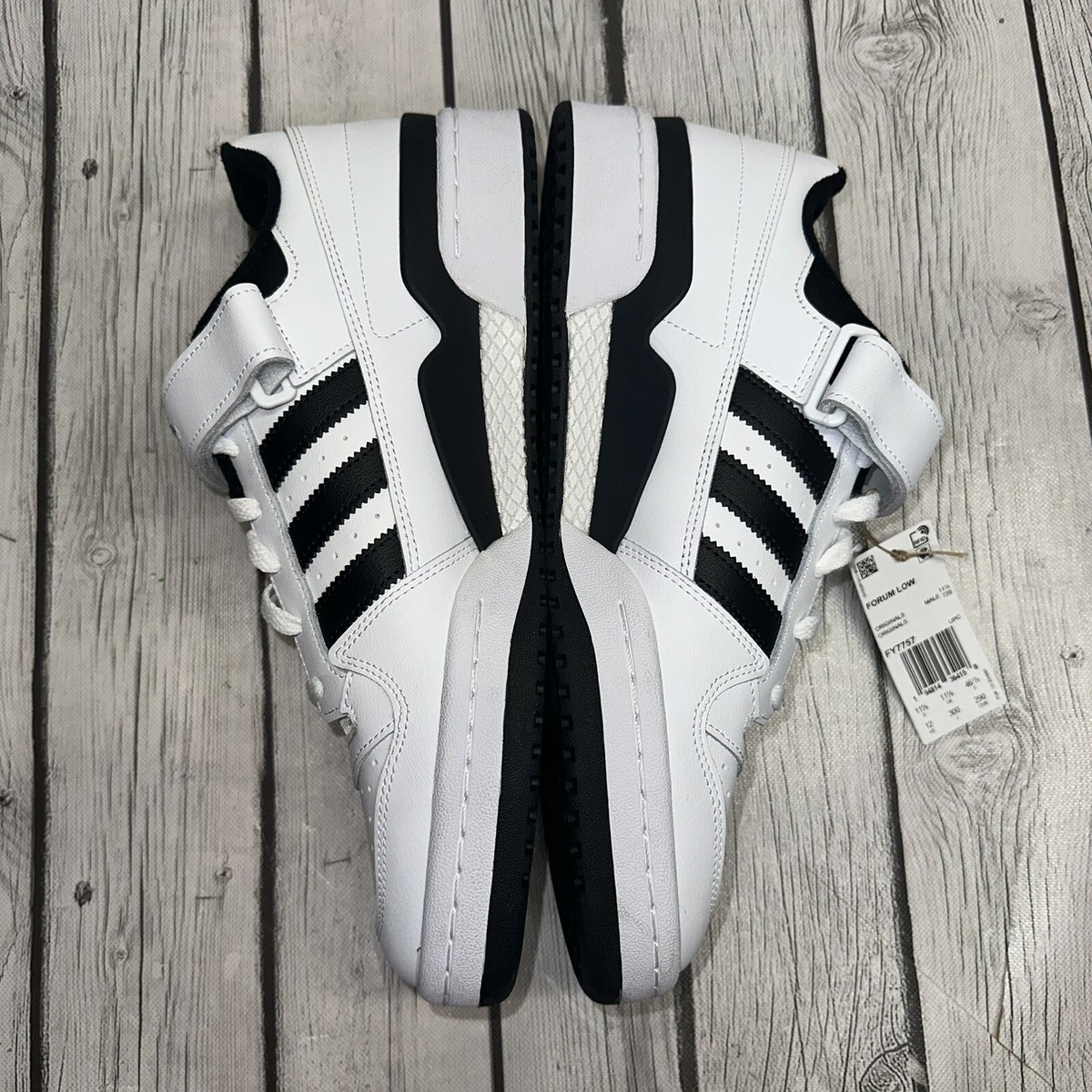 [ADIDAS] ★FORUM LOW / FY7757★男女共用★ Adidas Forum Low Mens Shoes 13 White Black Retro Sneakers