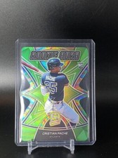 2021 Spectra Rookie Aura Die Cut Neon Green Prizm Christian Pache RC #'d /25