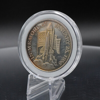 1986 Challenger Space Shuttle Explosion APM TONE 1oz 999 FINE