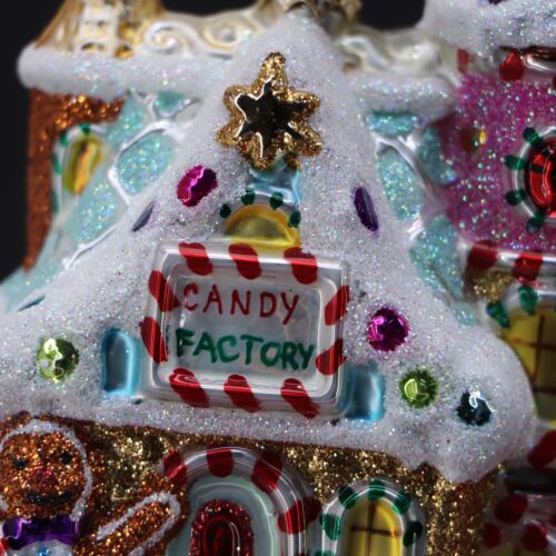 Christopher Radko Sweet Factory Gingerbread Hand Blown Glass Christmas Ornament - Picture 6 of 11